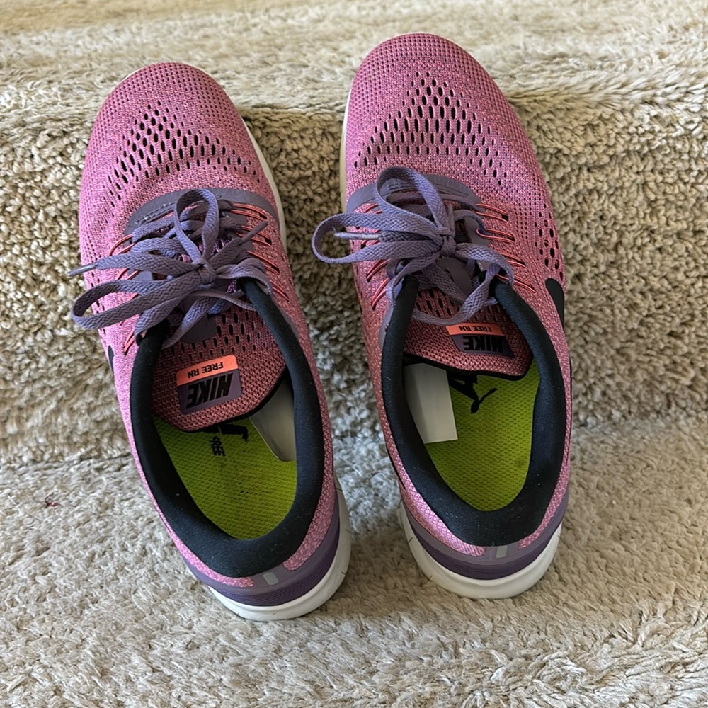 Nike Free RN Running Shoes Canyon Purple Lava Glow